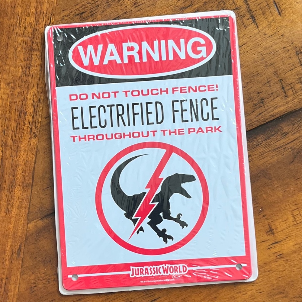 Jurassic World Sign